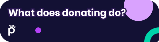 What does donating do?